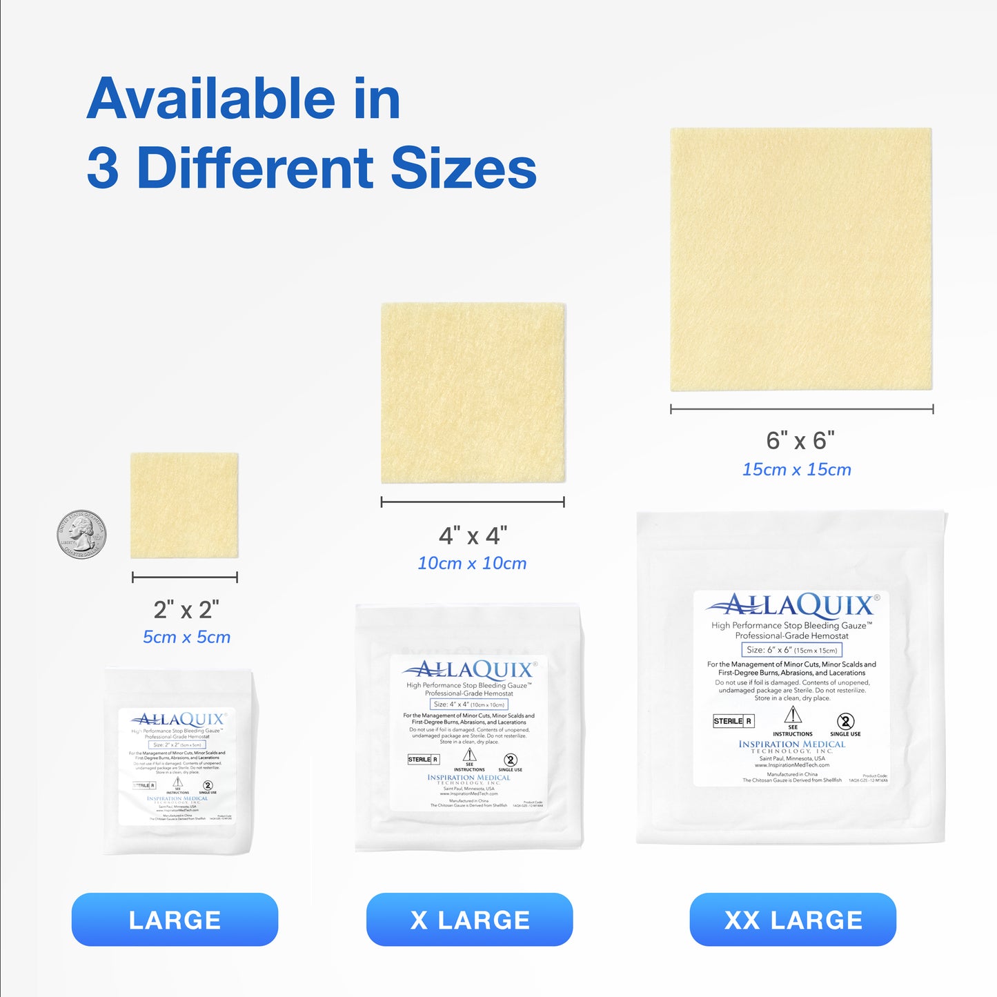 AllaQuix® High-Performance Stop Bleeding Gauze
