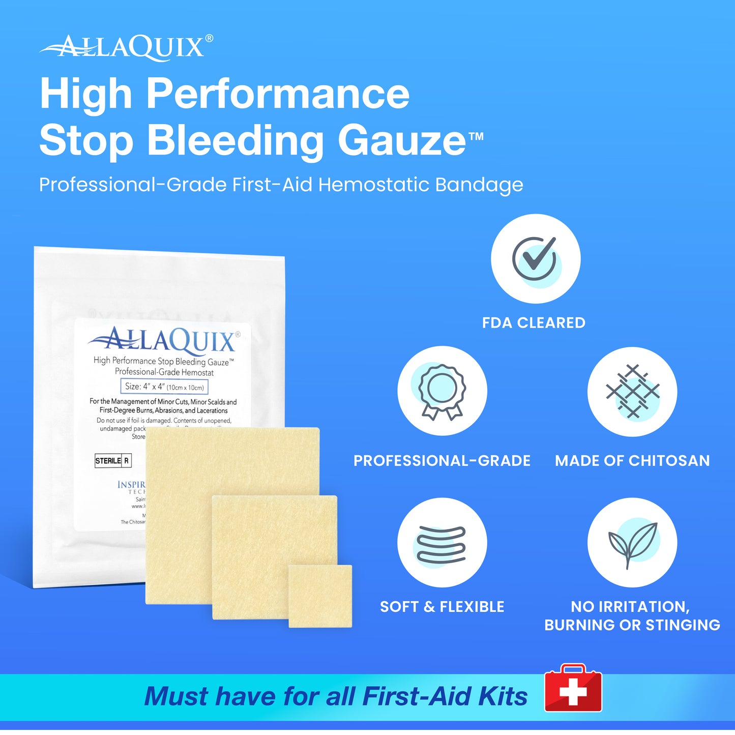 AllaQuix® High-Performance Stop Bleeding Gauze