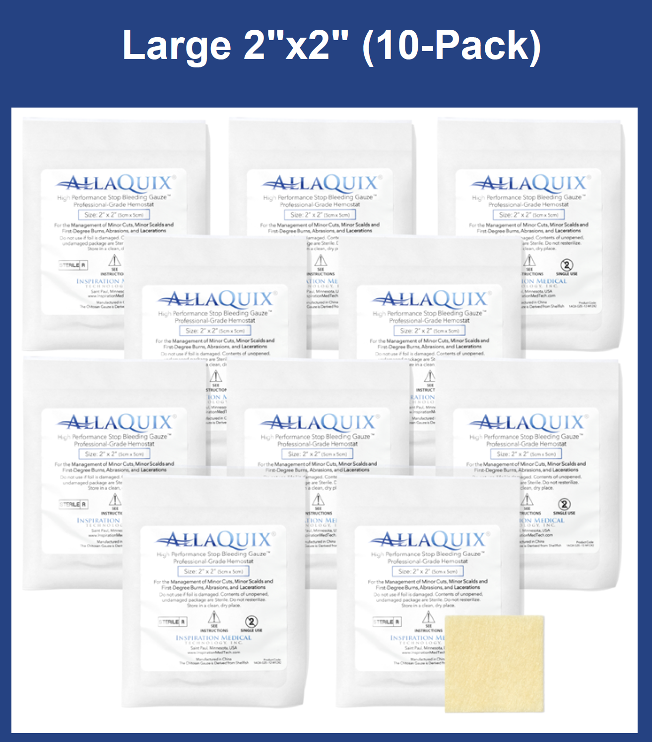 AllaQuix® High-Performance Stop Bleeding Gauze