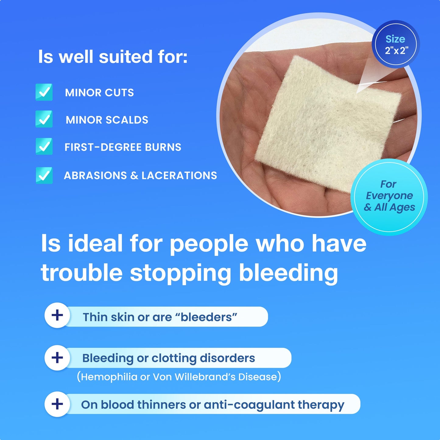 AllaQuix Stop Bleeding Gauze Variety Pack