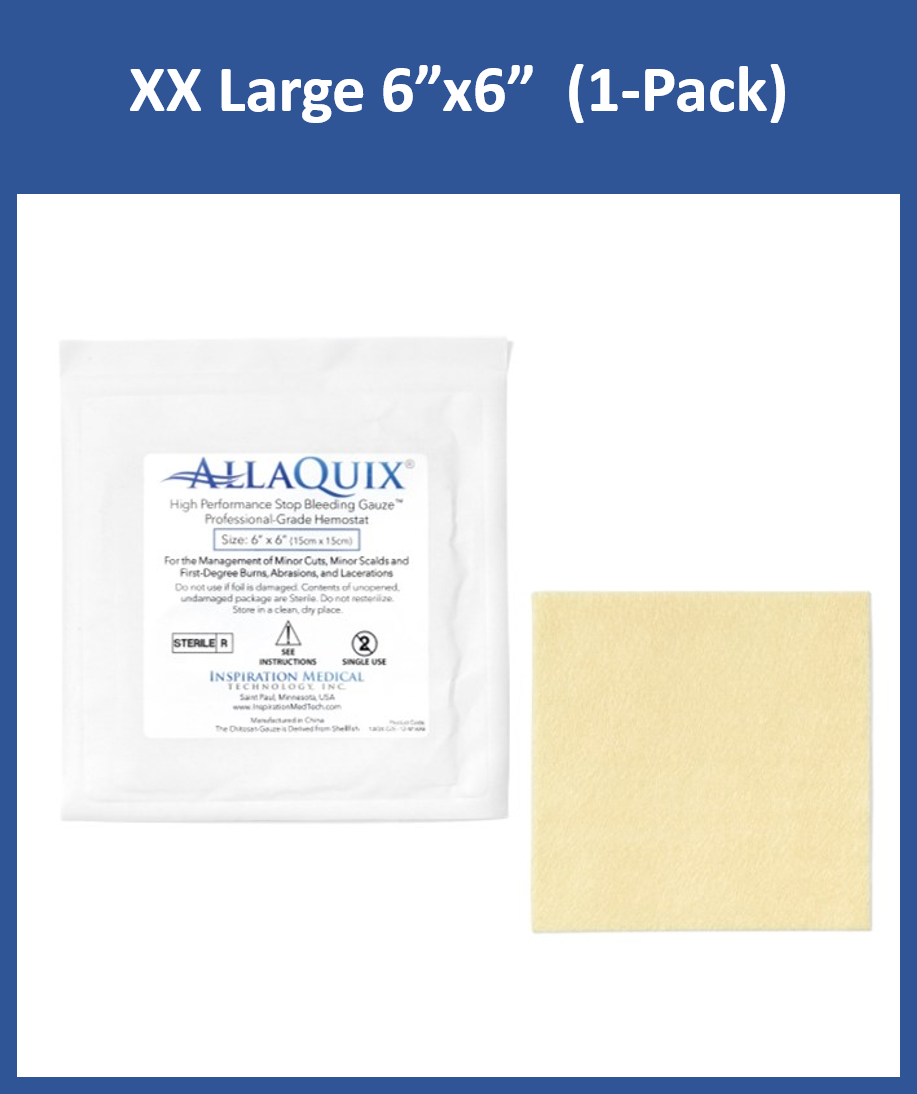 AllaQuix High Performance Stop Bleeding Gauze (XXL 6in)