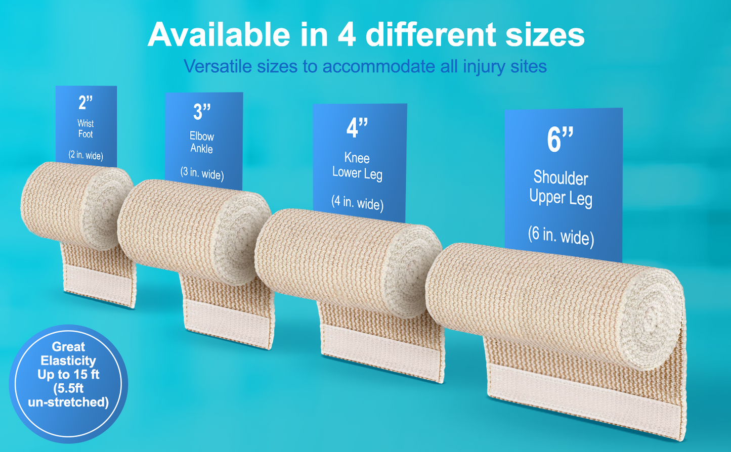 Elastic Bandages - Pack of 3