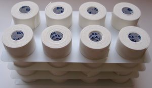 Bulk Athletic Tape - Case of 32 Rolls - Bulk High Quality Athletic Tape at a Low Price. We use high-quality materials in order to make sure our athletic tape the best it can be. We make it affordable so all athletes can take advantage and since we all start small. Our tape is made with zinc oxide giving it a superior strength, great support, and comfort.